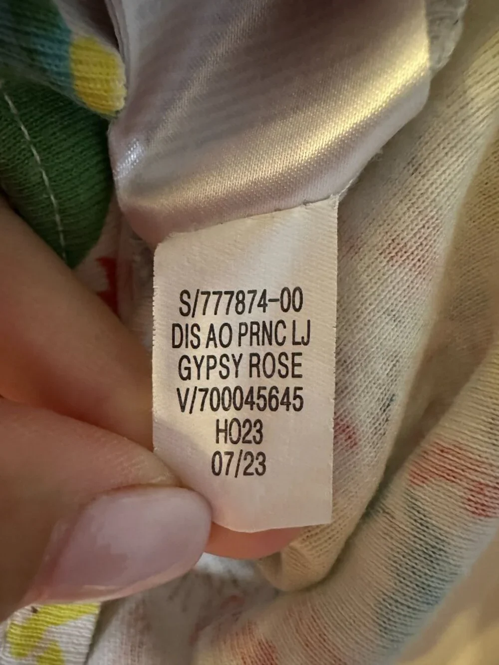 Baby Gap Disney Princess Organic Cotton Pajama Top 2T Ariel Belle Tiana